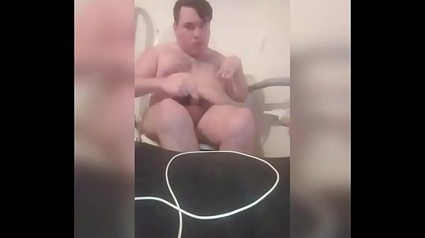 A handjob in the naked bathroom