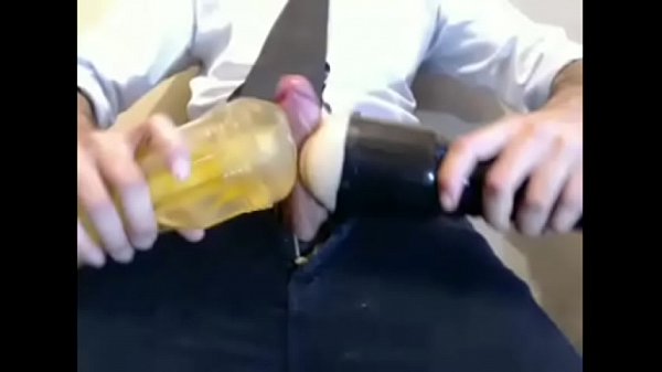 Showing thick cock in suit fucking fleshlight