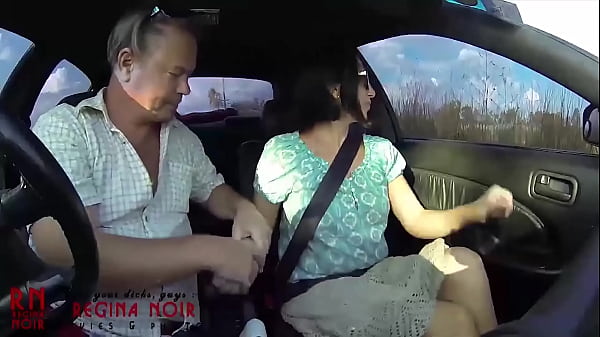 Domination in car. 1 The driver of the car carries a hitchhiker He touches her knees and cunt Wants to fuck a bitch ENF S1
