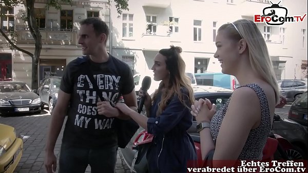 Reporter is looking for a man and woman on the street for a real sex meeting