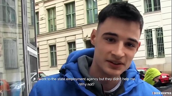 Czech dude suck fuck hard cock for some extra cash - CZECH HUNTER