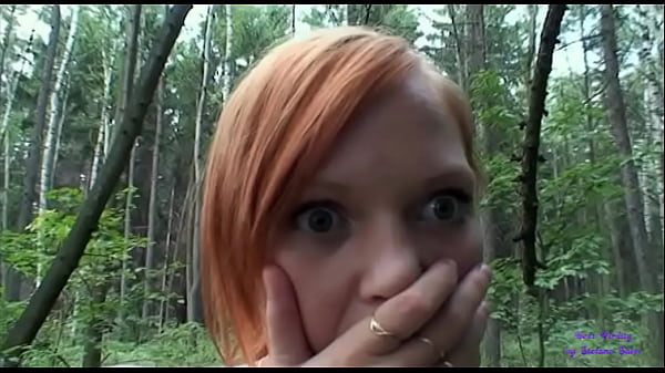 The girl looking for mushrooms sees an older lady with big tits fucking with her old husband and gets very excited