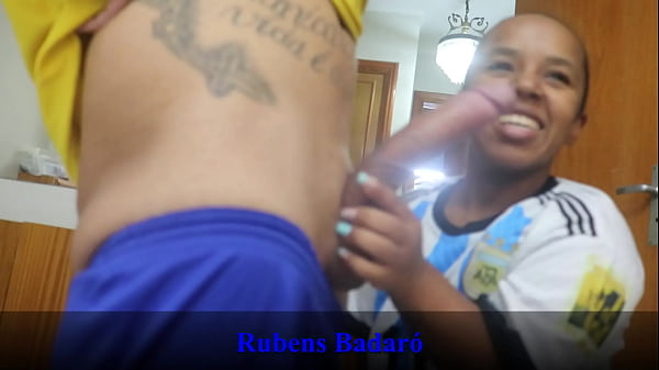 Brazil lost the game but I got the Argentine little dwarf's ass as a gift (FULL VIDEO ON RED/SHEER)