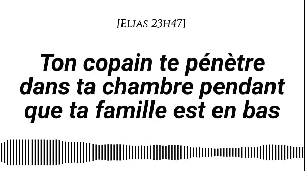 [Audio pour femmes] Ton copain t'emmène en silence pendant que ta famille est en bas [Petit ami] [Sexe murmuré] [Prise de risque] [Tendre puis intense] [Gémissements]