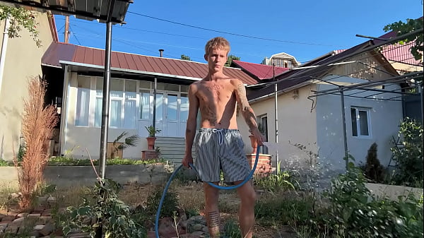 No44 PART 1 Hot Houseboy Waters Plants Then Gets Pounded Hard by Boss &ndash_ Intense Anal Tease