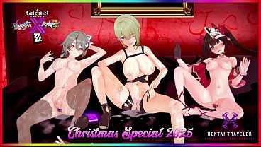 Pussyverse: Desfloración antes de Navidad - Especial de Navidad 2025 Parte 1 (Evelyn, Vita, Sparkle)