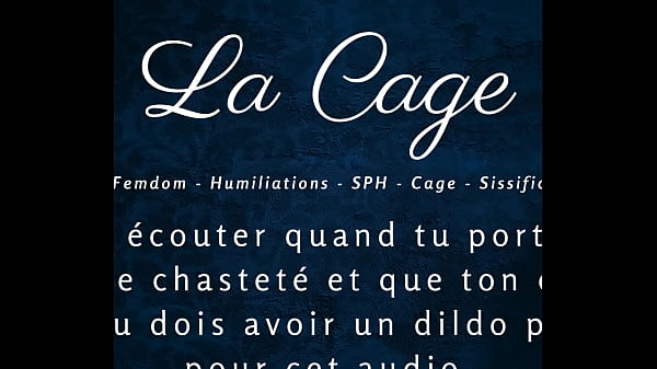 La Cage - Femdom caged anal joi