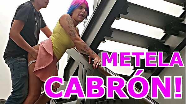 Andele Neighbor, have a quickie here on the stairs! They almost discovered us, no moms!