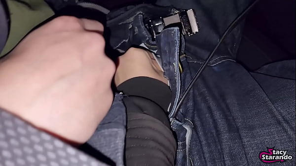 My stepsister couldn'_t wait to get home and sucked my dick in car! - POV OUTDOOR HOMEMADE