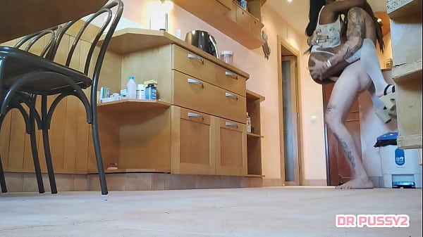 BLACK BLACK FUCKED STANDING BY HUGE COCK IN HER PUSSY