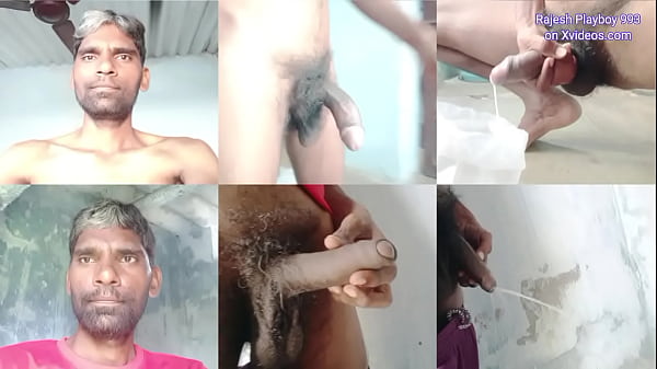 Rajesh Playboy 993 nackte Vorhaut, großer, haariger, unbeschnittener Schwanz masturbiert, zeigt seinen Knackarsch und kommt in die Hülle. Großer Cumshot und Pissen im Badezimmer