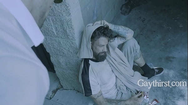 Weirdo Picks Up A Homeless Man To Clean Up &amp_ Fuck - Roman Todd, Alpha Wolfe