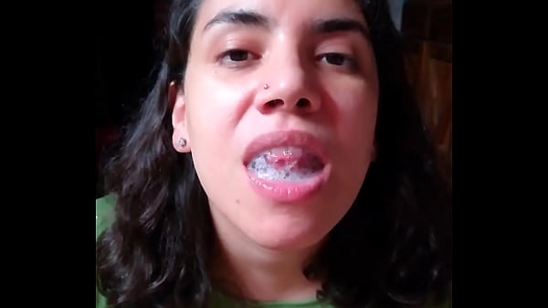 Quickie! Blowjob &amp_ Licking cum from hands