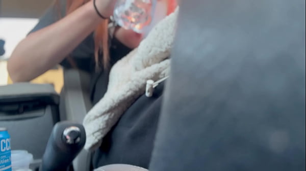 Italian Big Tits Milf Artemisia Love Flashing her bit tits while driving around Long hair fetish