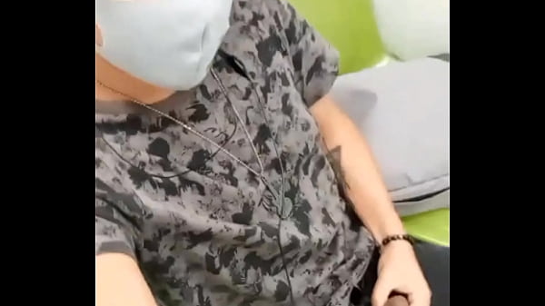 Young exhibitionist in the subway car in CDMX