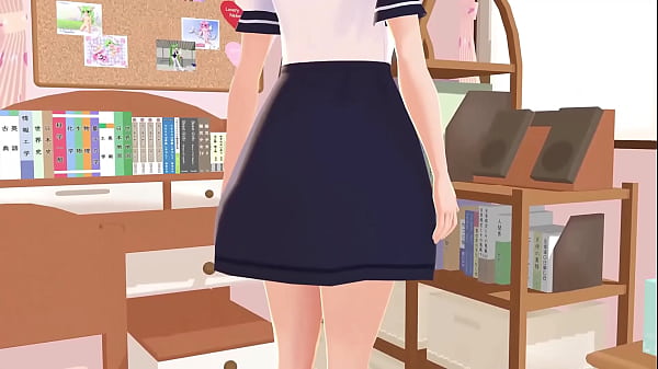 【Mia】 Huecograbado de colegiala de anime en sus habitaciones. 【Un uniforme escolar de marinero】