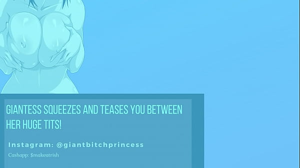 (Coutume publique) Mon animal de compagnie Keith se fait serrer et taquiner entre mes seins de géante ! Audio du jeu de rôle F4M