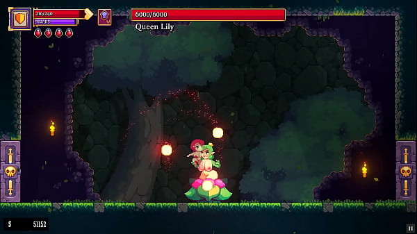 Scarlet Maiden [Hentai game PornPlay] Ep.10 squirting on the dungeon pleasure plants