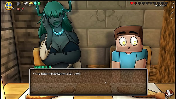 HornyCraft [Parody Hentai game PornPlay] Ep.20 the creeper girl massive tits burst out of her bikini at the beach