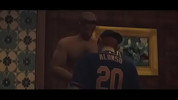 Un ragazzo che succhia l'allenatore e scopa l'allenatore - i sims