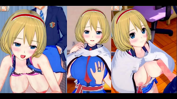 [Eroge Koikatsu!] Touhou Alice Margatroid rubs her breasts H! 3DCG big breasts anime video (Touhou Project) [Hentai game]
