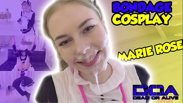 Blonde Cosplay Teen Spy Missionarin mit Shibari-Bondage-Seil Mimi Cica Trailer#3